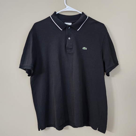 Lacoste Other - Lacoste size 7 XL black polo shirt